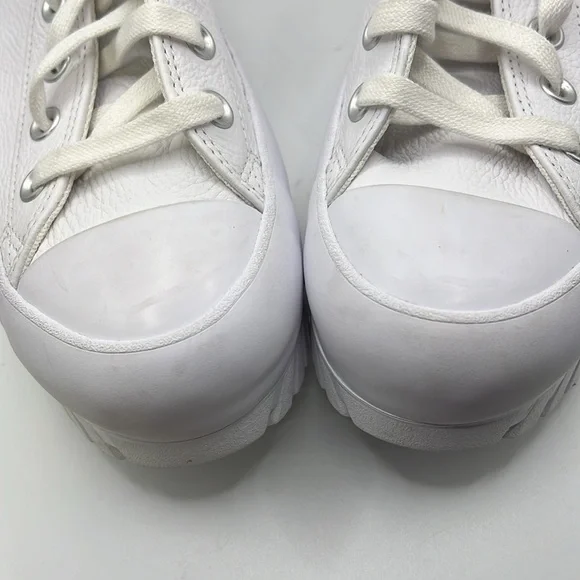 NWT Converse Lugged 2.0 Platform Shoe Sneakers High Top White Leather Womens 10 - Picture 7 of 13